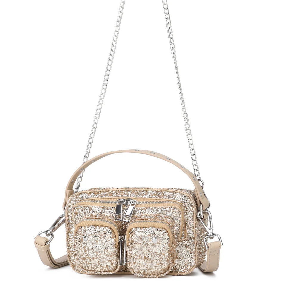 Bolso HELENA GLITTER GOLD