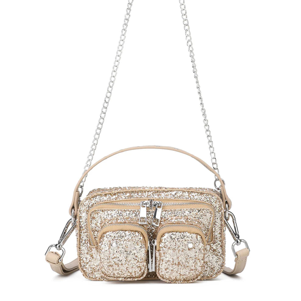 Bolso HELENA GLITTER GOLD