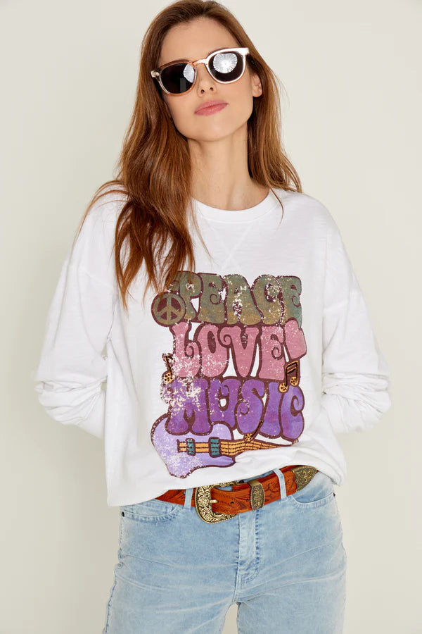 Sudadera PEACE LOVE MUSIC