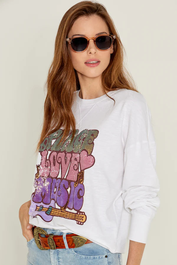 Sudadera PEACE LOVE MUSIC
